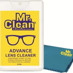 MCP Mr. Clean Lens Cleaner (20ml) with 1 Microfiber Cloth for Eyeglasses, SunglassesLens Cleaner-16