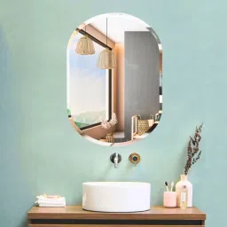 Wall Mirror For Bathroom, Basin Mirror, Mirror For Room, Glass-12”X18”-BM1218A1 Bathroom Mirror-image-20