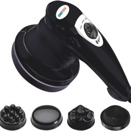 AMBITECH Premium Handheld Neck Back Personal Massager Deep Tissue Percussion Massage for Shoulder Leg Foot Muscles Electric 4 Versatile Massage Heads Massager-image-0