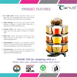 cronus Plastic Grocery Container- 300 ml image 3