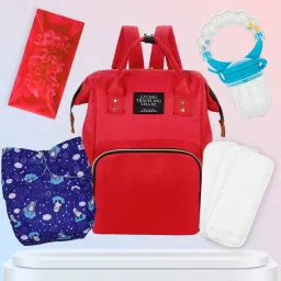 Reusable Cloth Diaper for Baby & Maternity Backpack Cloth Diaper Inserts Baby Diaper Bag-(BE2418)-image-48