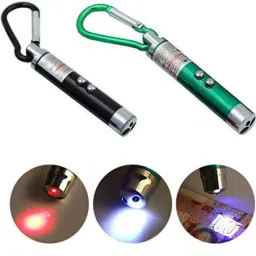 Sloies LED Flashlight + Torch Keychain + Laser Pointer (650 nm)-1