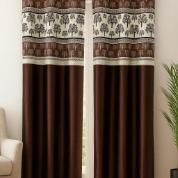 213 cm (7 ft) Polyester Room Darkening Door Curtain (Pack Of 2)-image-13