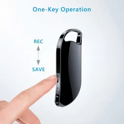 AIGO DGTL Spy Key Chain Voice Recorder, Hd 4k Voice Activated with Inbuilt Memory 32 GB Voice Recorder image 4