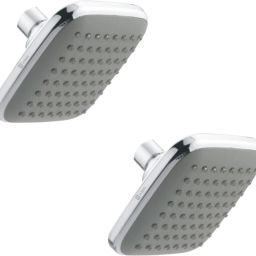 4x4 Inches Square Overhead Shower, 2 Pieces Fixed Mount-25