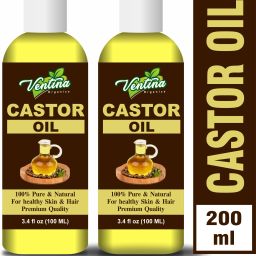 Castor Oil (Cold Pressed) For Hair and Skin -200 ml (100% Pure and natural) Hair Oil-image-55