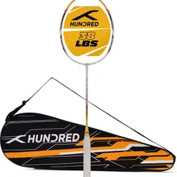 hundred Atomic X 38 PWR Power Multiplier White, Gold Unstrung Badminton Racquet-picture-37