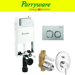 Half Frame Concealed Cistern, with divater body upper part set of 1 pic 070 Dual Flush Tank-image-47
