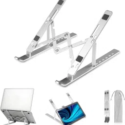 iBest for MacBook, HP, Dell, Lenovo & All Other Notebook Metal Frame Laptop Stand, Ergonomic, OverHeating Protection for Laptops Laptop Stand-image-10