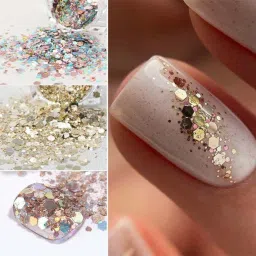 gfsu - go for something unique HIGH SHINY GLOSS NAIL GEL & CHUNKY GLITTER COMBO image 2