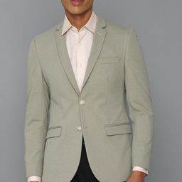 allen solly Men Solid Single Breasted Formal Blazer-picture-32