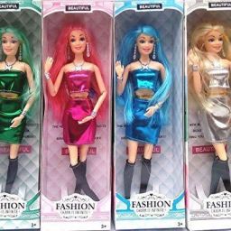 Fashion Doll with Foldable Hands and Legs for Girls 4 pcs-image-36