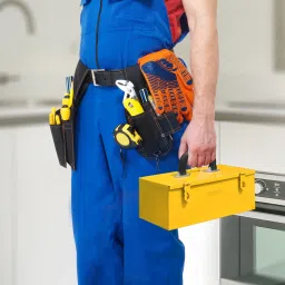 plantex Metal Tool Box for Tools/Tool Box for Home and Garage Box Without Tools(Yellow) Tool Box Tray Tool Box image 4