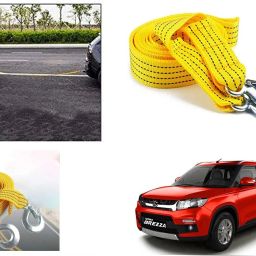 3-Ton Nylon Car Truck Towing Cable Tow Pull Rope for Maruti Suzuki Brezza 3 m Towing Cable-image-32