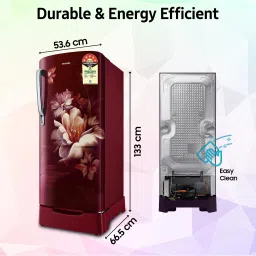 samsung 183 L Direct Cool Single Door 5 Star Refrigerator with Base Drawerwith Digital Inverter image 5