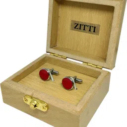 Zitti Metal, Stainless Steel, Alloy, Brass, Silver Cufflink-image-92
