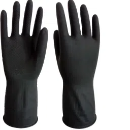 Reusable Latex Hand Gloves for Kitchen Black Wet and Dry Glove-image-59