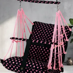 Cotton Baby Swing 1-6 Year Folding & Washable With Safety Belt baby chair Swings Swings-image-29