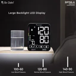 Dr. Odin Smart Talking Automatic Digital Blood Pressure Monitor Machine with Touch Display | WHO Function, Clinically Accurate with Day-Night Mode 156A Blood Pressure Checking Machine Bp Monitor image 5
