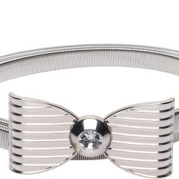 Women Formal, Casual, Party, Evening Silver Metal Belt-image-32