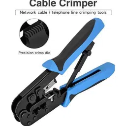 meshiv mantra Dual Modular Network RJ45 RJ11 RJ12 Crimping Tool, Network Cable Cutting Stripping Crimper/Wire Stripper/Wire Cutter for RJ45, RJ12 RJ11 8P/6P/4P Manual Crimper image 4