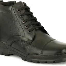 100 % Leather Polce/Army/Official Officer Class/NCC/ driving/daily use Boots For Women-image-58
