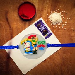 Kids Cartoon Gift for Brother Assorted Rakhi Set-image-34