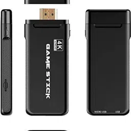 Tech Aura USB Wireless Console Game Stick Video Game Console Built-in 3000 Classic Games 8 Bit Mini Retro Controller HDMI Output Dual Player- 4K Ultra HD Game StickGame Set 32 GB with PS1 / ATARI / MAME / SFC / FC / GBA / GB / GBC / MD simulator games total 3000 + image 3