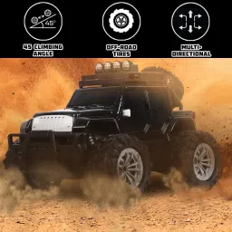 wembley Rechargeable Adventure Jeep Off Roader All-Terrain & 4 Headlight Mode RC Car image 5