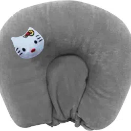 New Born Baby Pillow Round Head Shaping with Foam Cotton Cover for 0-12 Month Mustard Seeds Animals Baby Pillow Pack of 1-image-39