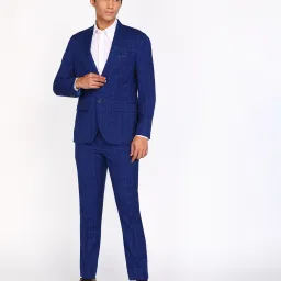 Men 2 PC Suit Checkered Suit-image-18