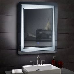 khushi decors Led Mirror with Light Bathroom Wall Decor Makeup Room 18x24 Inch LT18 Bathroom Mirror-picture-5