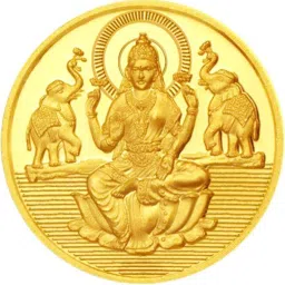 22Kt 1 Gram Laxmi Gold Coin 22 (916.7) K 1 g Yellow Gold Coin-image-35