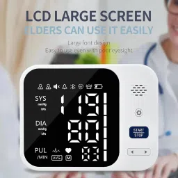 Balson Rechageable Digital Blood Pressure Monitor + Weekly Pill Organizer with 4 Color-Coded Compartments for Elderly I Bp Monitor image 5