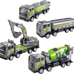 Die Cast Friction Powered Unbreakable Construction Engineering truck toys-21