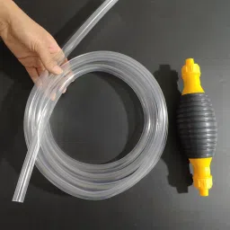 yelona Liquid/Fuel Transfer Pump Sucker Siphon with 2 Meter Durable PVC Hose Pipe Combo image 3