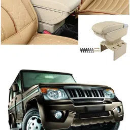 Universal Car Armrest Center Console Pad,PU Leather Car Armrest Seat Box Cover Protector Protects from Dirt,Damage,Pet Scratches,Old Damaged Consoles (Beige) A109 Car Armrest-image-48