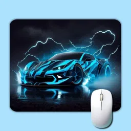 GENX Mouse Pad Car Print Design With Non Slip Base For Desktop,Laptop,Gaming Non Slip Base Mousepad-0