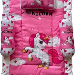 Pink Unicorn 4 Pcs Bedding Set Convertible Printed Unicorn-image-17