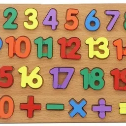 Wooden Puzzle Board for Kids(1-20 Number & 5 Shapes)-image-54