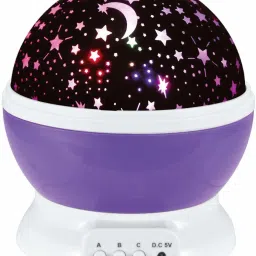 Trendy Star Projector Romantic LED 360 Degree Rotation 4 LED Bulbs 9 Light Color Table Lamp-picture-1