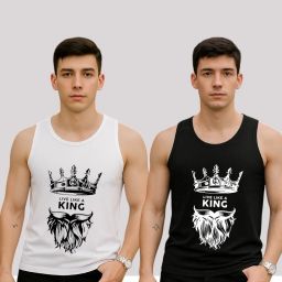 Adixus Sando set of 02 Polyester Vest Men Vest-image-3