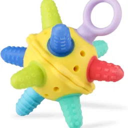 Yum Ball Teether, Baby Teething Toy with Chewable Extensions, Raised & Textured Surface for Soothing Sore Gums, 3Months +, Easy Grip, BPA Free Teether-picture-21