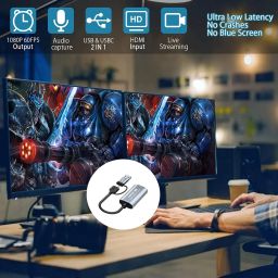 Etzin 4k video capture card 3.0 Usb/Type C Adapter (EPL-892HVC) Data Card image 3