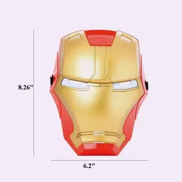 littlin Iron Man Face Mask Action Figure Toy with Light Effect for Party image 3