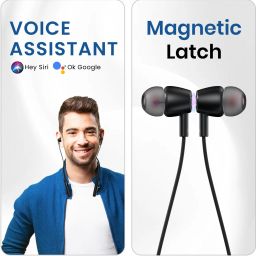 portronics Harmonics Z10 In Ear Headphone With Mic,35Hr Playtime,Type C Charging Bluetooth Headset image 5