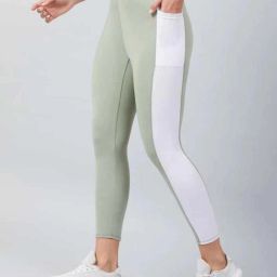 Color Block Women Green Tights-image-72