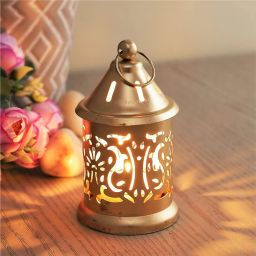MK Craft And Decor Gold Metal Hanging Lantern-23