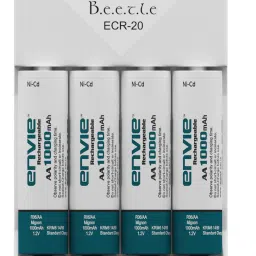 Envie Beetle Charger ECR-20 + 4xAA 1000 Ni-Cd BatteryCamera Battery Charger-image-3
