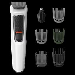 PHILIPS Multigroom Series 3000 7-in-1 Rechargeable Cordless Grooming Kit for Face, Hair and Body for Men (60mins Runtime, Rinseable Attachments, White)-4